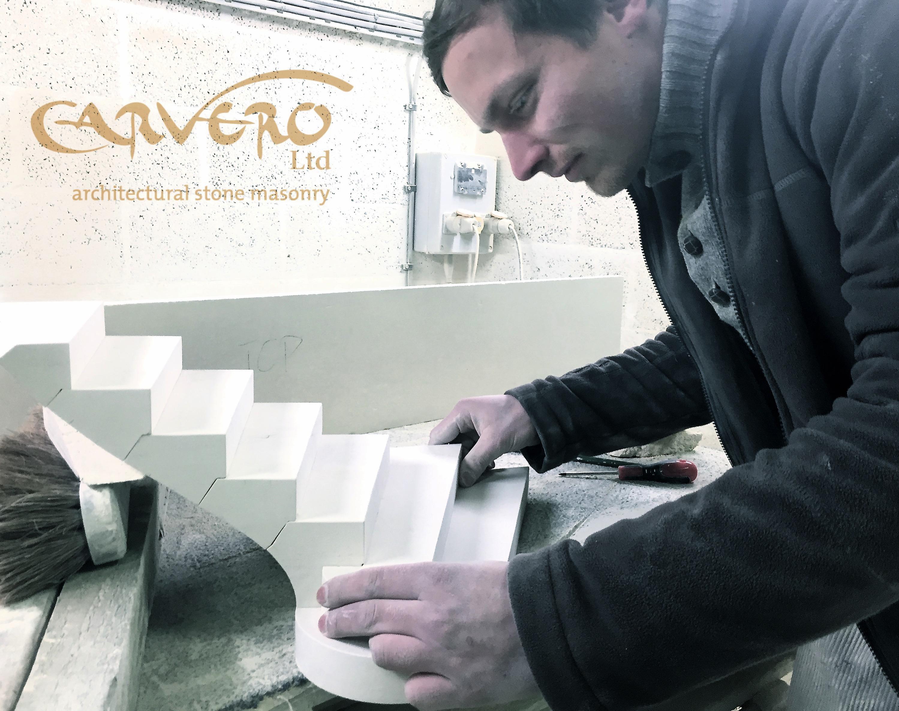 Floating stone staircase - post tensioned stone staircase Floating stone staircase - post tensioned stone staircase