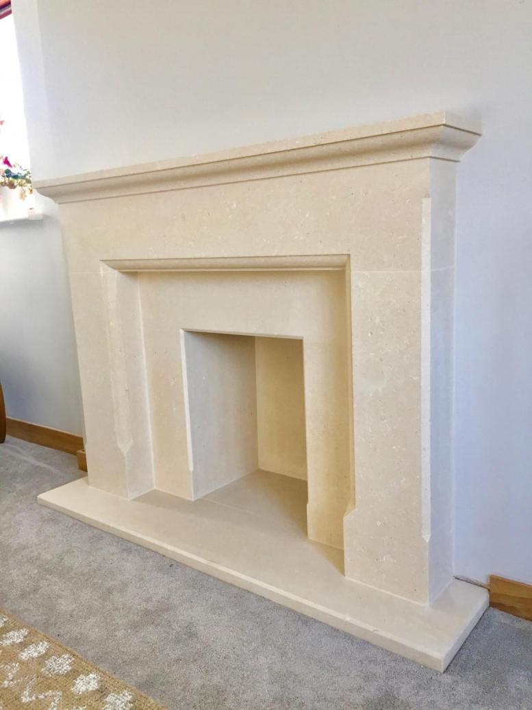 stone fireplace surround Leicester 