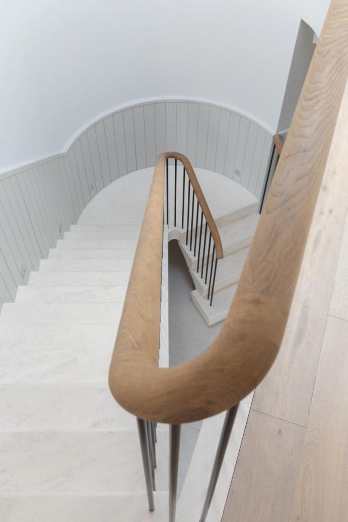 Modern Cantilevered Stone Staircase Design, Ireland