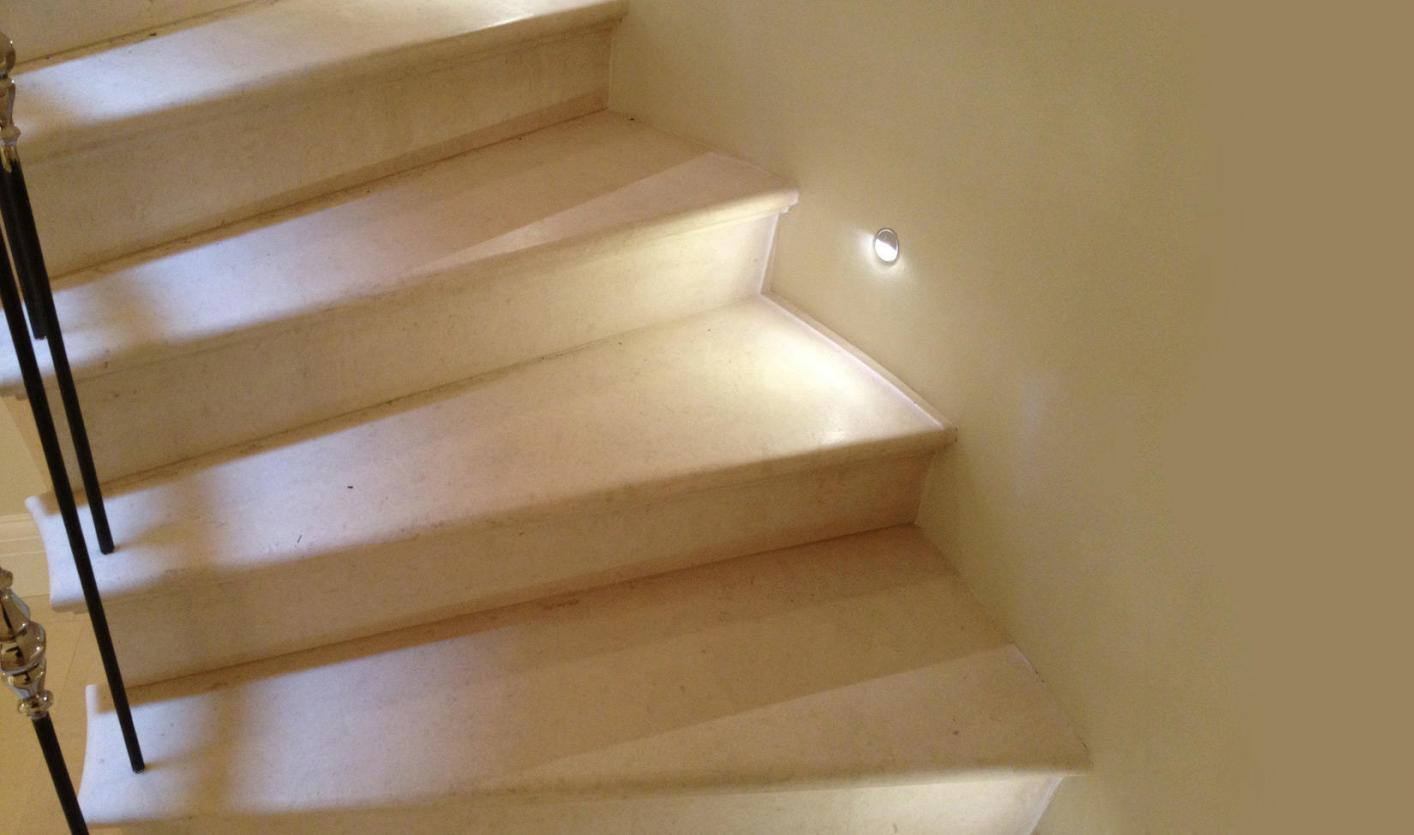 stone staircase Leicester, a cantilevered stone staircase  