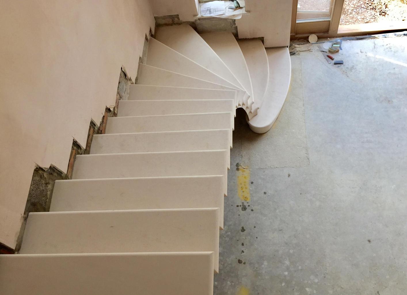 Cantilevered stone stairs in Worcestershire