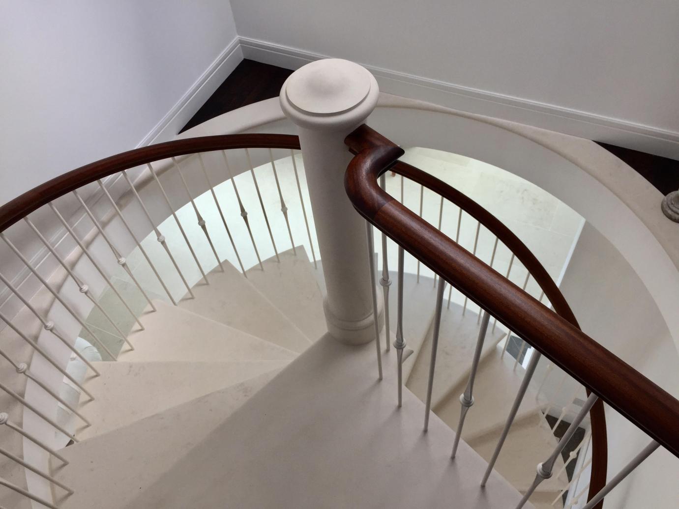 spiral stone stairs, staircase