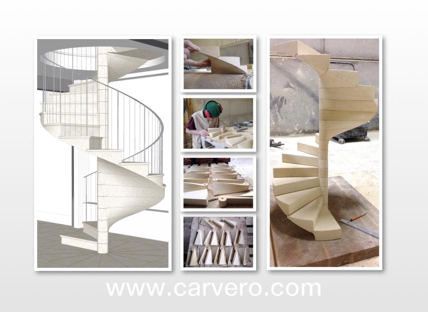 deVOL's  extraordinary spiral stone staircase