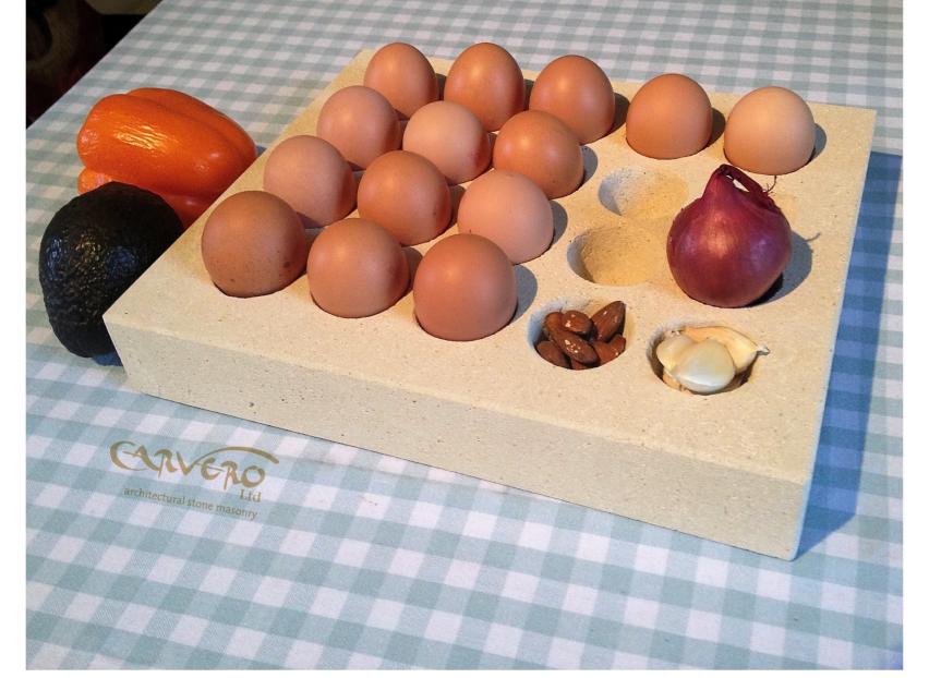 Limestone Egg Holder