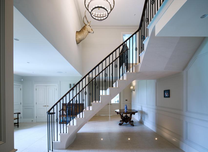 Luxurious Floating Stone Staircase - Post-tensioned staircase